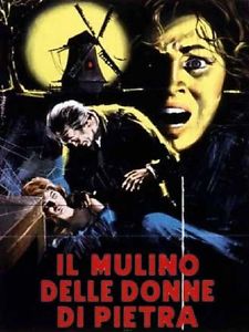 Cartel original italiano de la película El molino de las mujeres de piedra, de Giorgio Ferroni