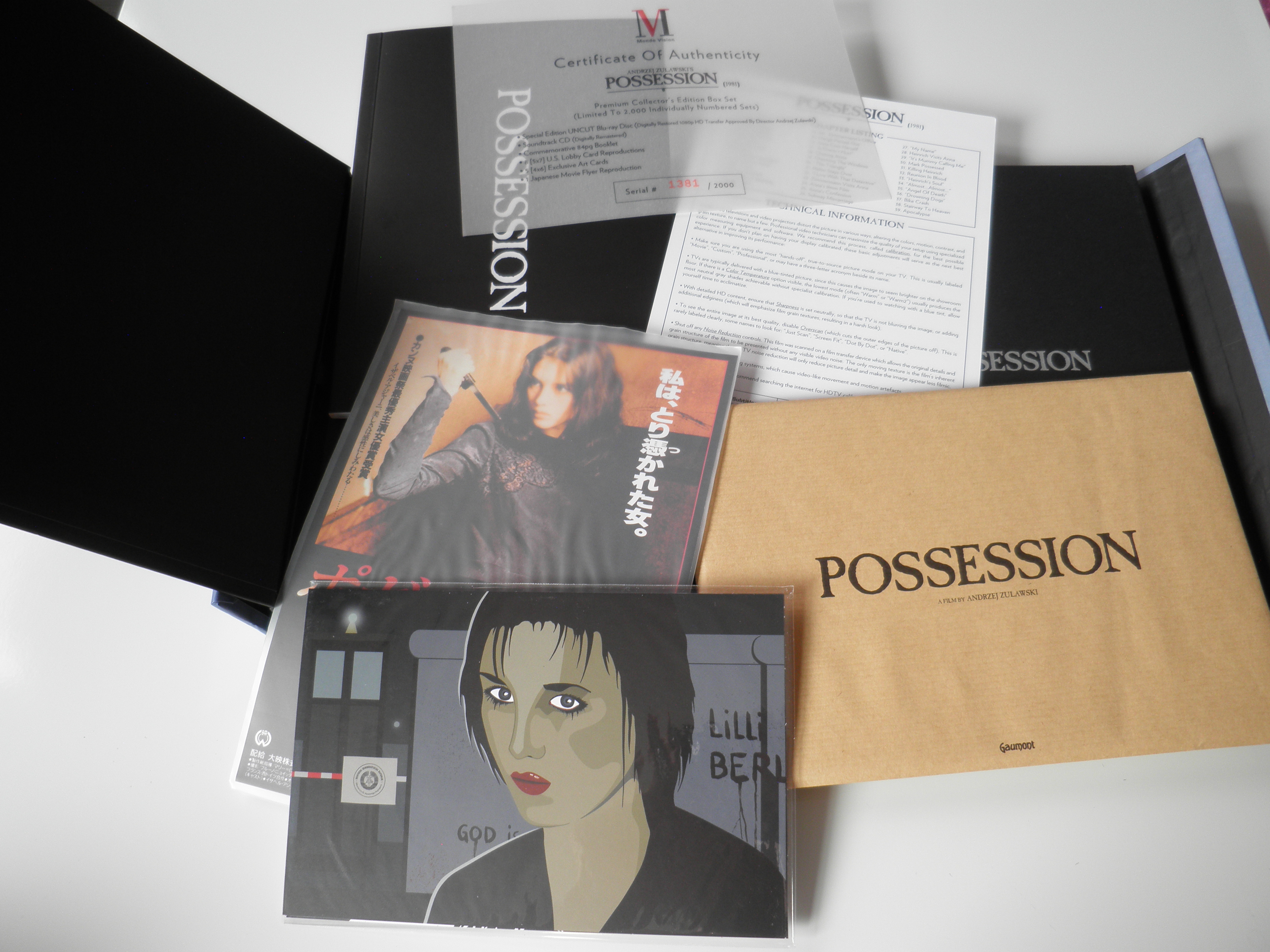 Possession Blu-ray Mondo Vision Limited and Numbered Edition