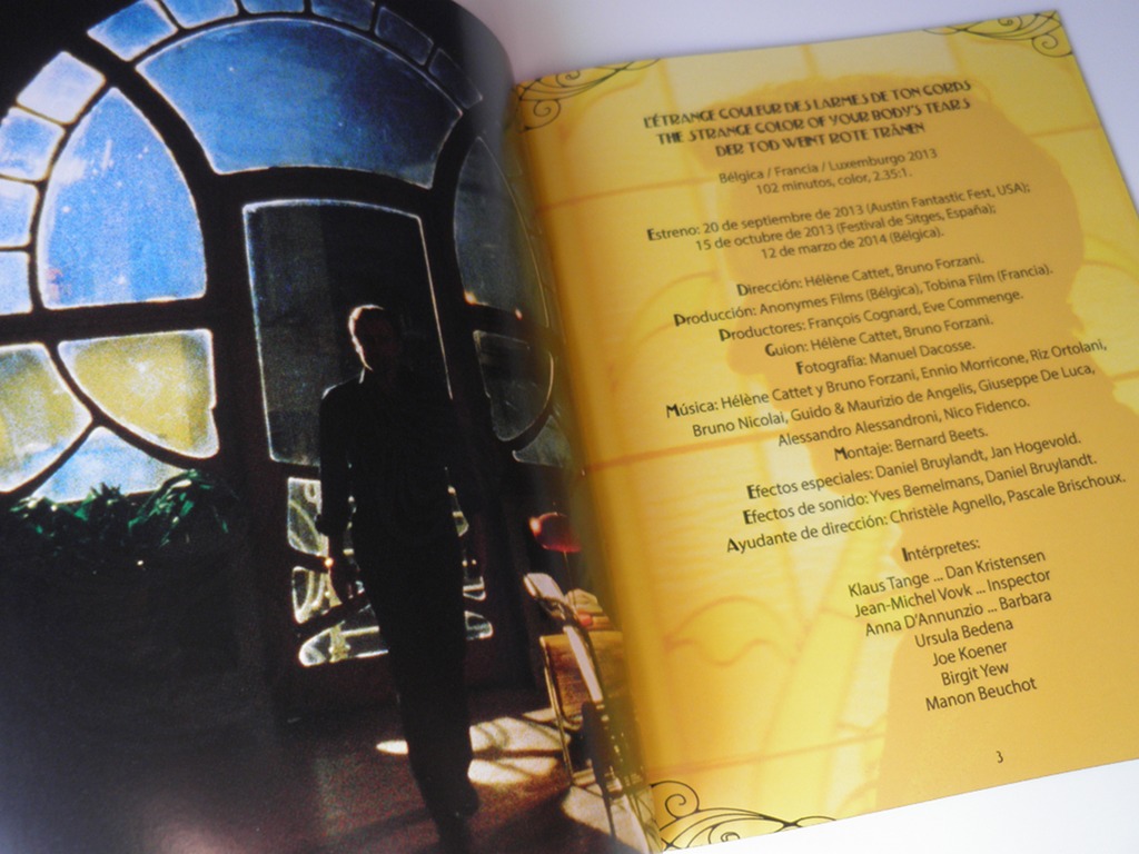 L'etrange couleur des larmes de ton corps Blu-ray interior libreto