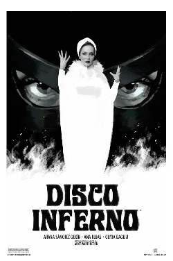 Póster del cortometraje Disco Inferno, dirigido por Alice Waddington