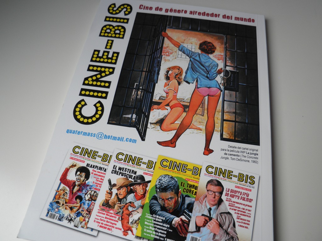Contraportada del número 5 del fanzine Cine-Bis