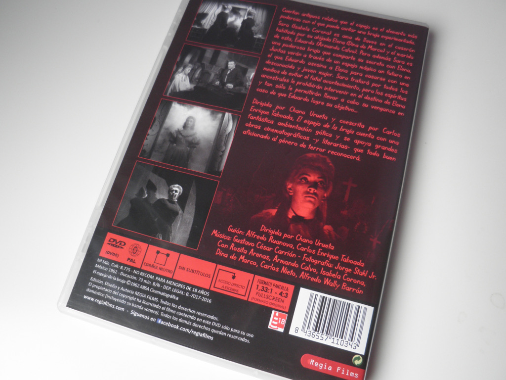 El espejo de la bruja contraportada DVD