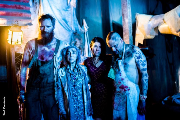 Una imagen del rodaje de Los Olvidados (What the Waters Left Behind)