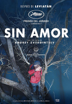 Póster de Sin amor, dirigida por Andrey Zvyagintsev