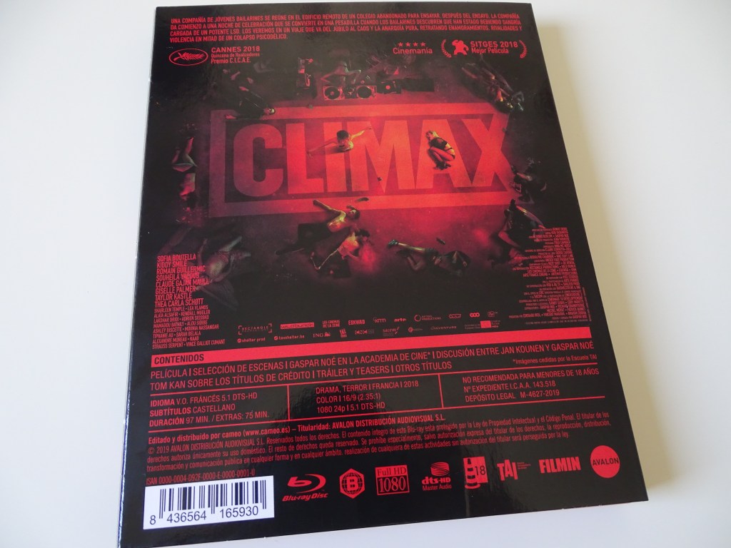 Climax Blu-ray contraportada