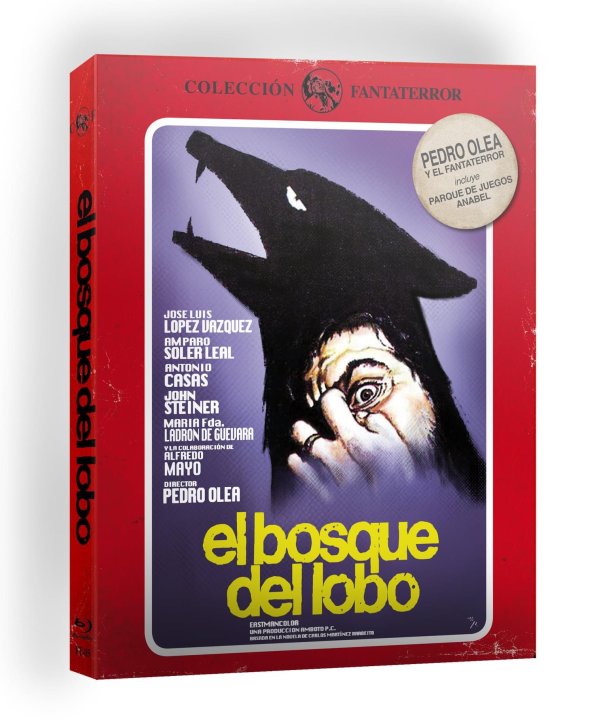 Portada del blu-ray de El bosque del lobo, dirigida por Pedro Olea