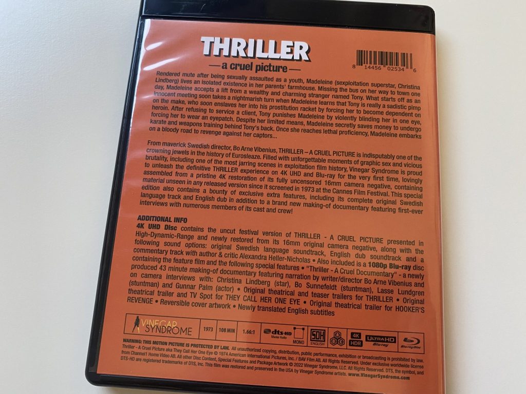 Contraportada amaray Thriller: A Cruel Picture