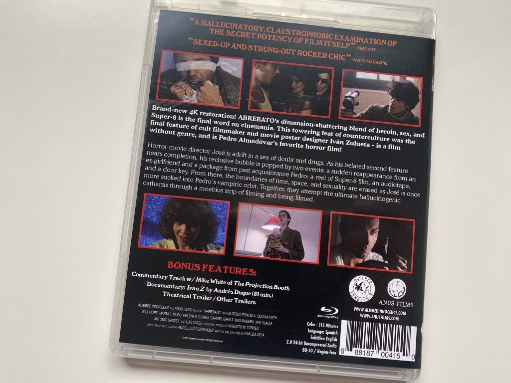 Arrebato Blu-ray Altered Innocence