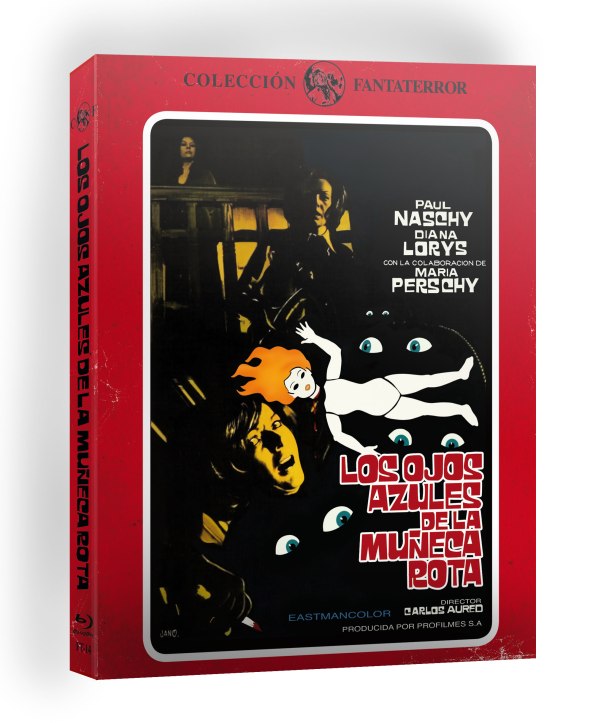 Edición con funda de Los ojos azules de la muñeca rota, dirigida por Carlos Aured en 1974