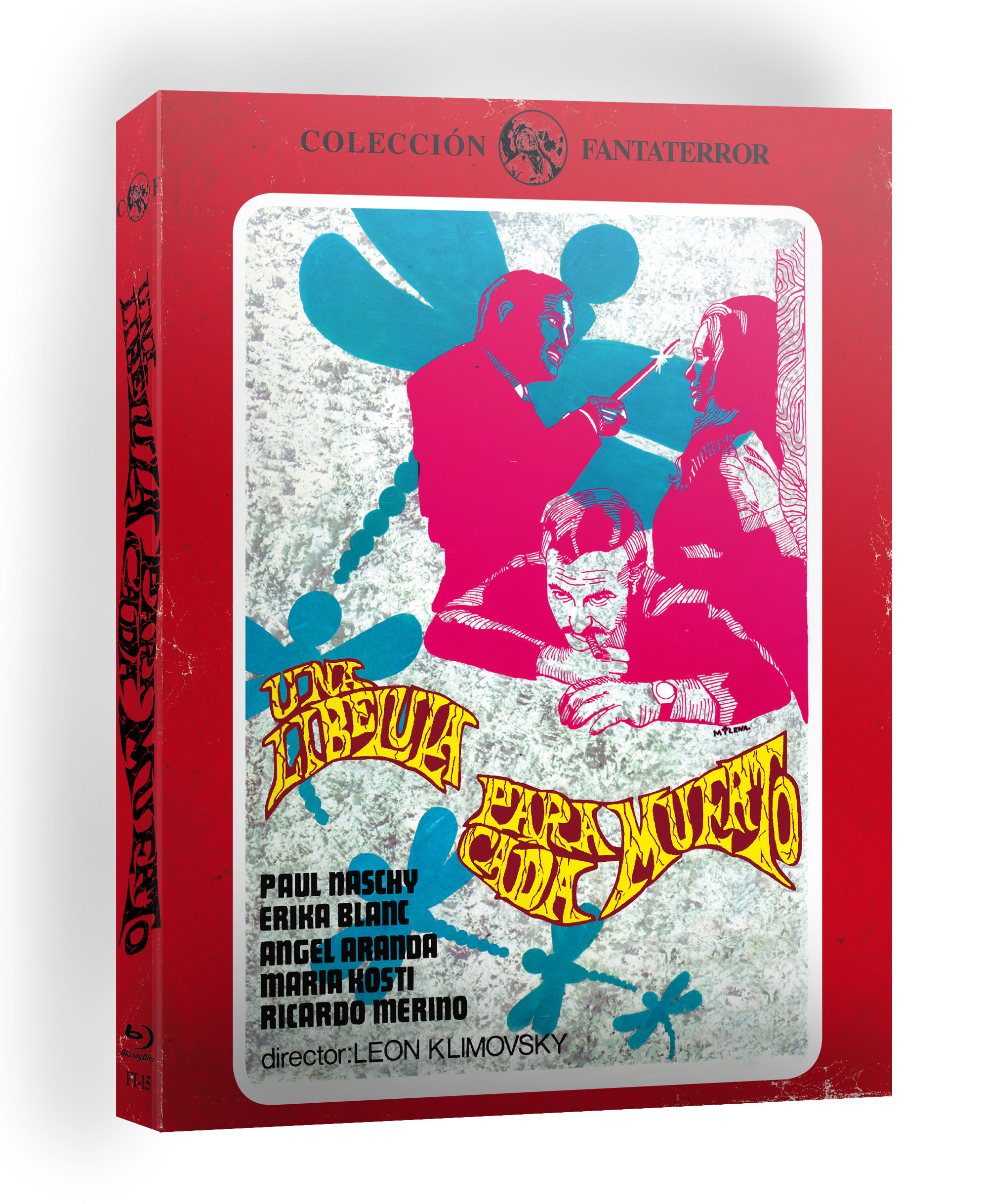 Edición con funda de Una libélula para cada muerto, dirigida por León Klimovsky en 1975