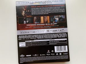 Halloween Ends steelbook Blu-ray contraportada con hoja
