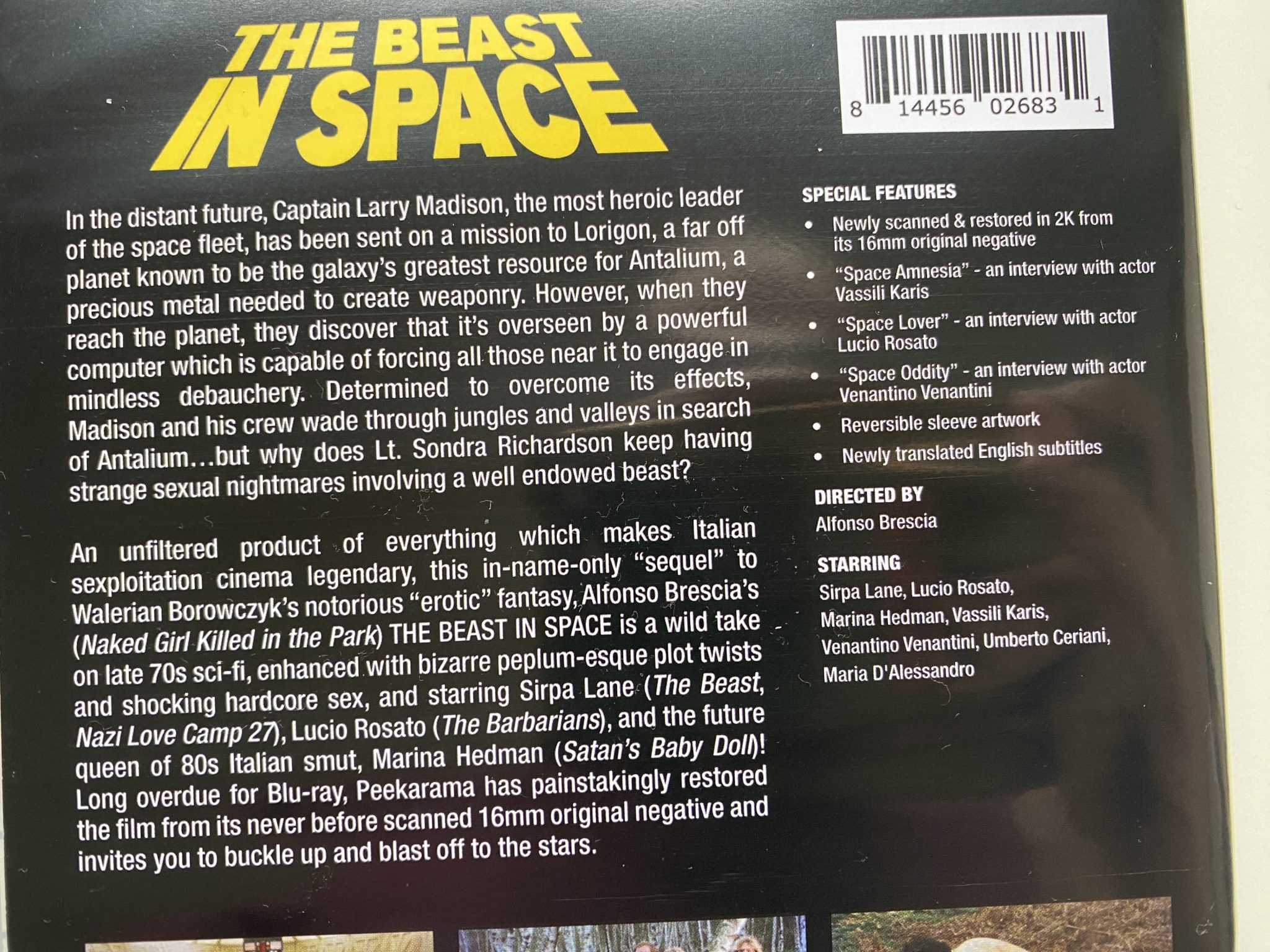 Beast In Space La bestia nello spazio (The Beast In Space), de Alfonso Brescia, en Blu ...