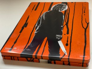 Halloween Ends steelbook Blu-ray contraportada abajo