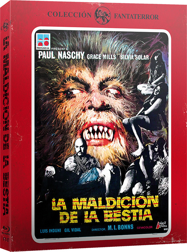 Edición con funda de La maldición de la bestia, dirigida por Miguel Iglesias en 1975