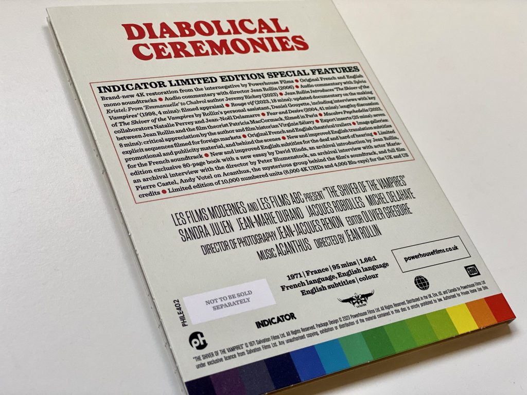 El amanecer de los vampiros (The Shiver of the Vampires), 4K Indicator
