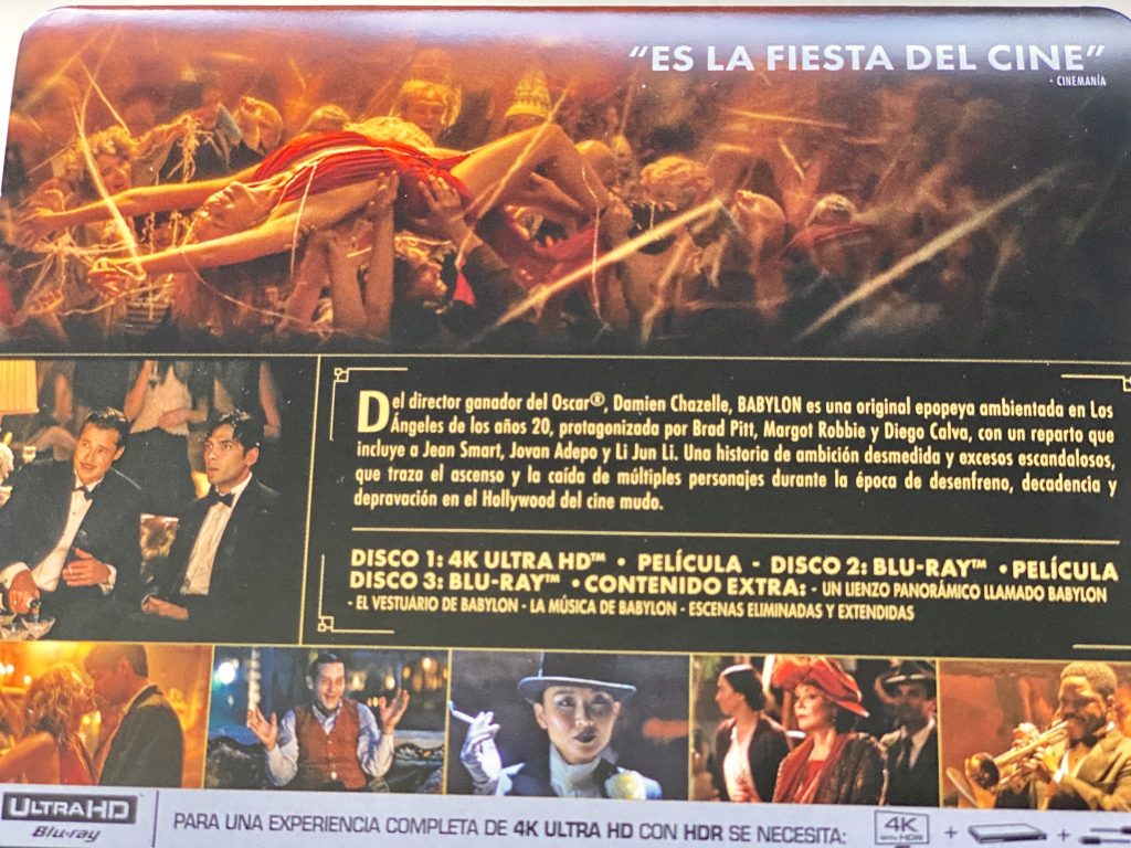 Babylon UHD steelbook detalle hoja características
