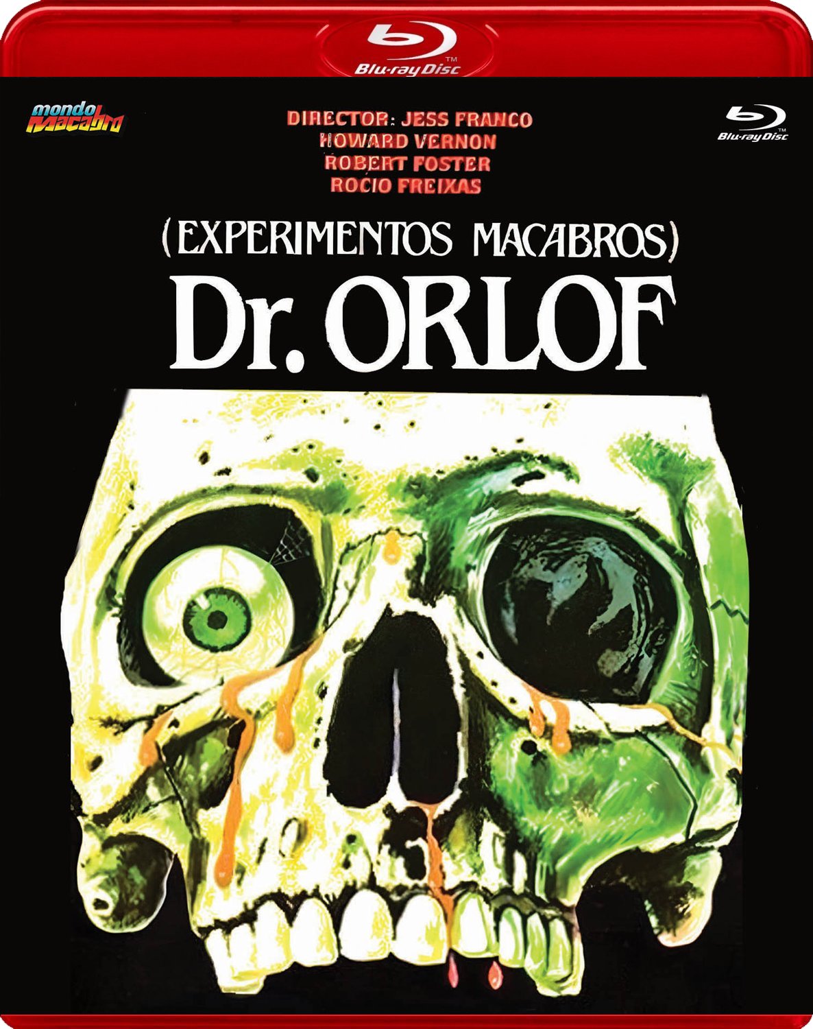 Una de las portadas del Blu-ray de Dr. Orlof (experimentos macabros), dirigida por Jesús Franco