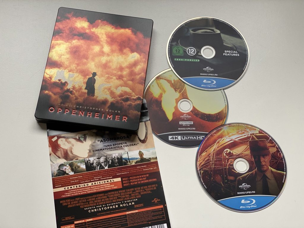 Oppenheimer steelbook conjunto