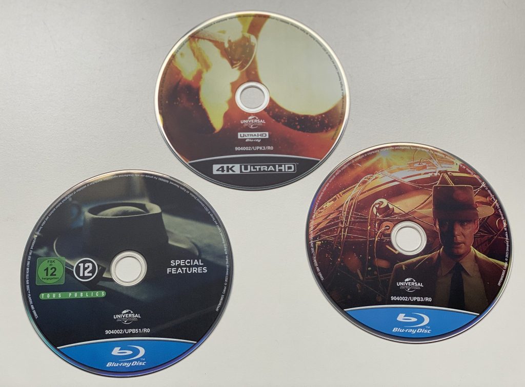Oppenheimer steelbook discos
