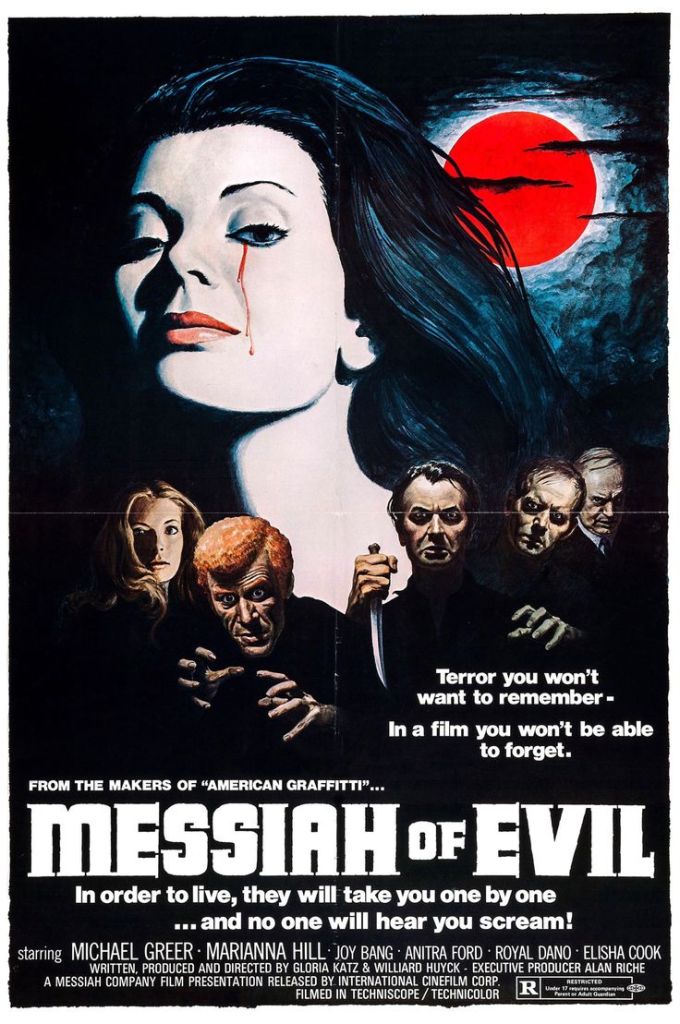Cartel original de Messiah of Evil, dirigida por Willard Huyck y Gloria Katz
