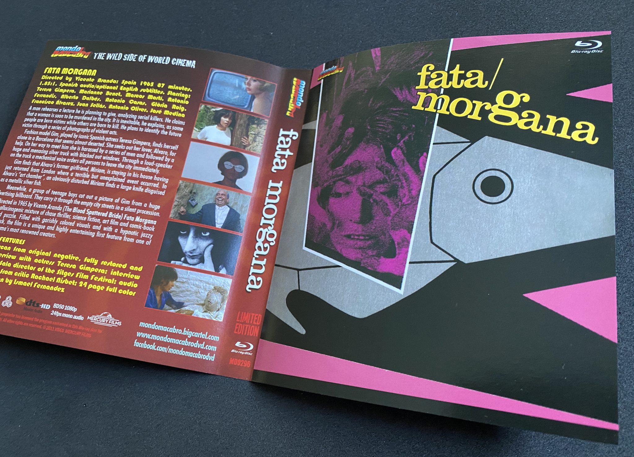 Portada alternativa de Fata Morgana, en Blu-ray por Mondo Macabro