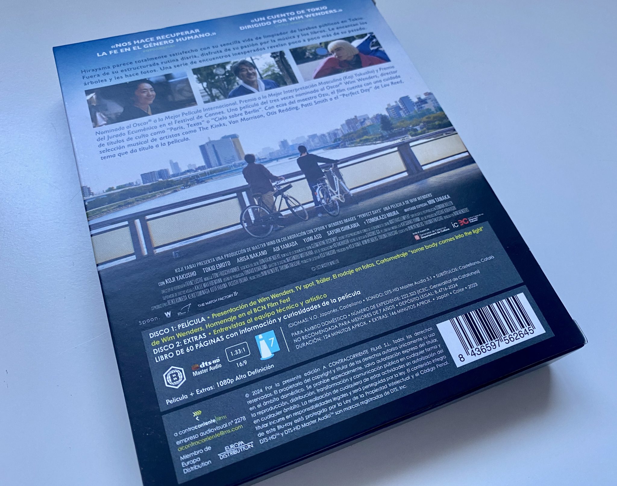 Perfect Days Blu-ray contraportada funda