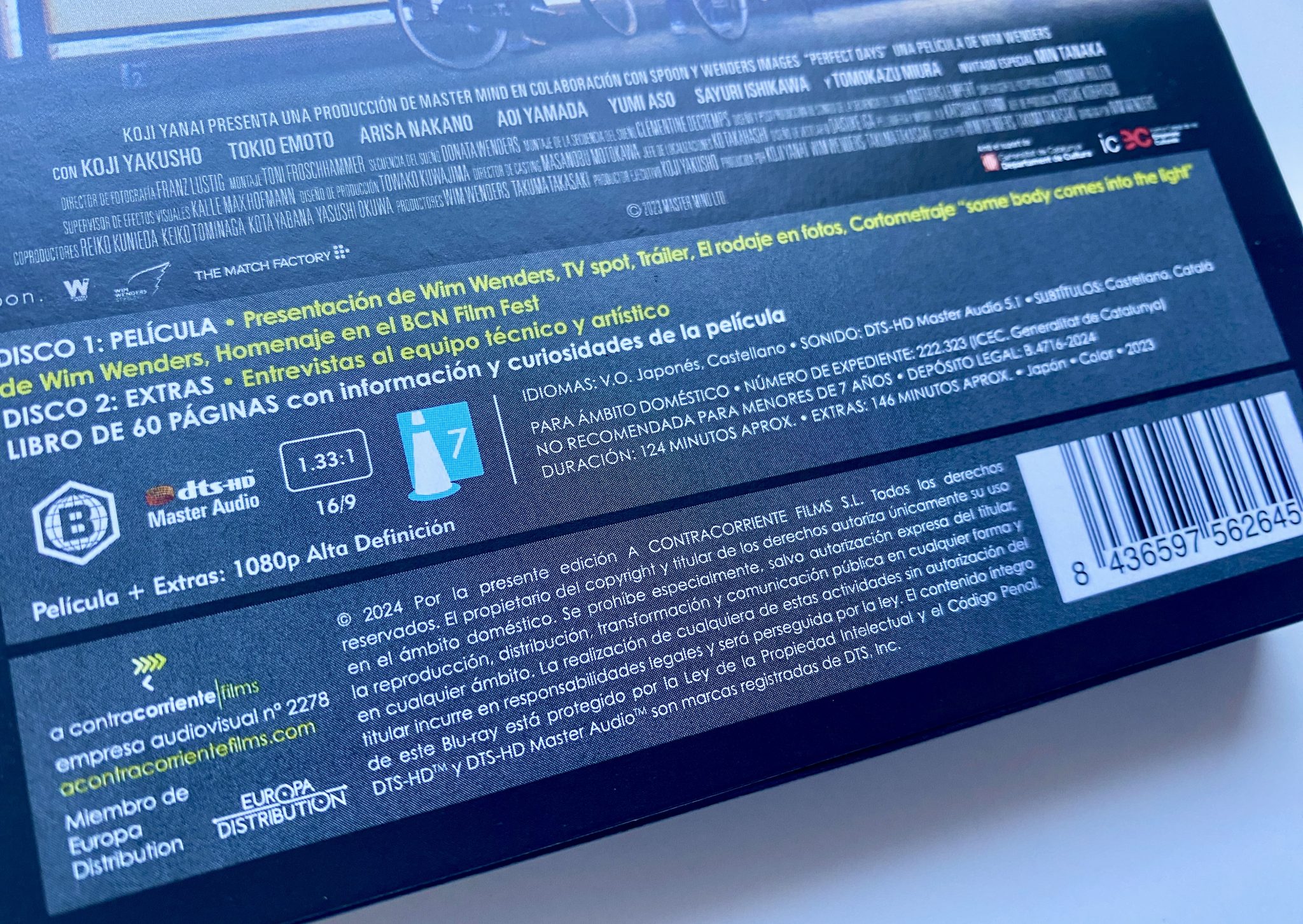 Perfect Days Blu-ray contenidos