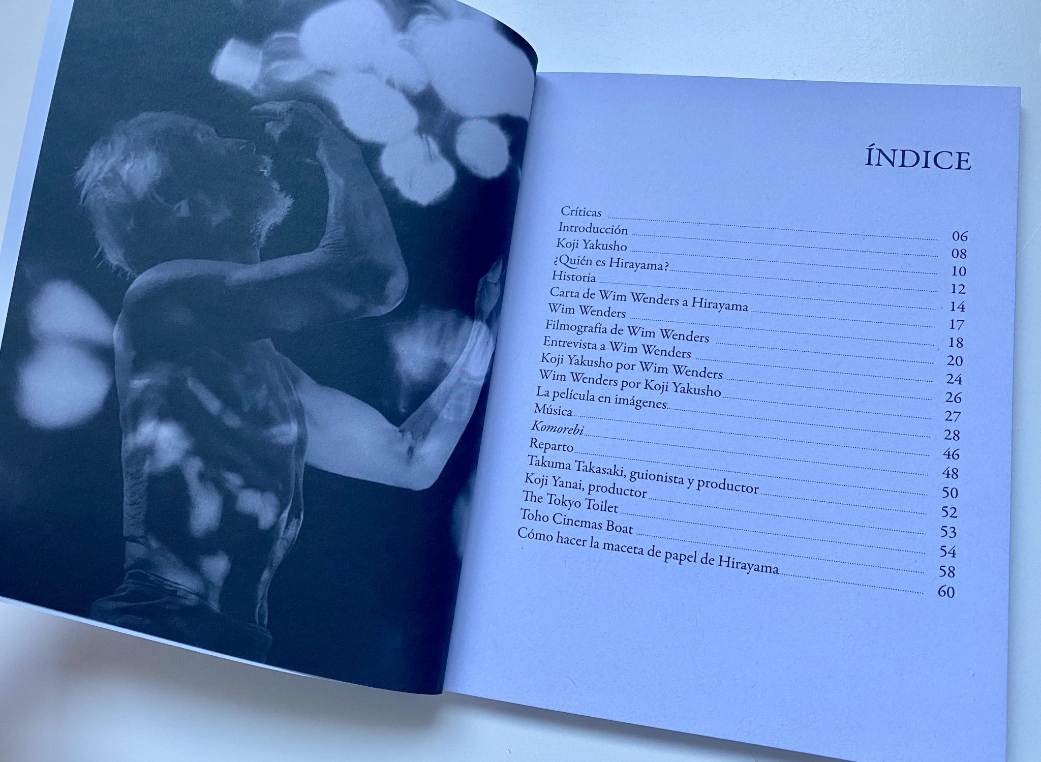 Perfect Days Blu-ray índice libro