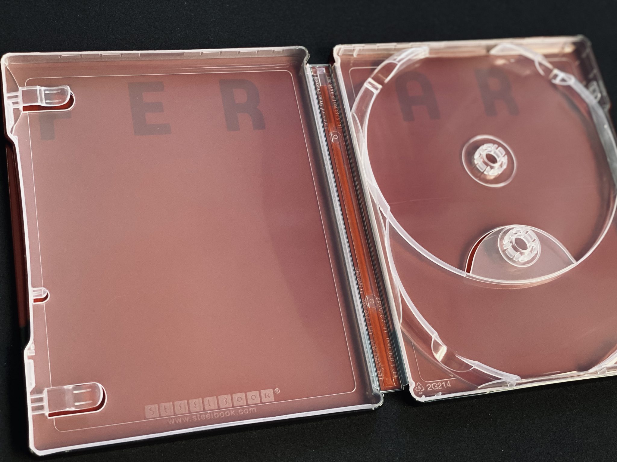Ferrari steelbook 4K interior vacío