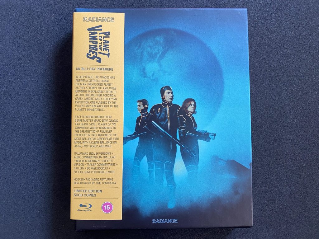 Planet of the Vampires Blu-ray box por Radiance