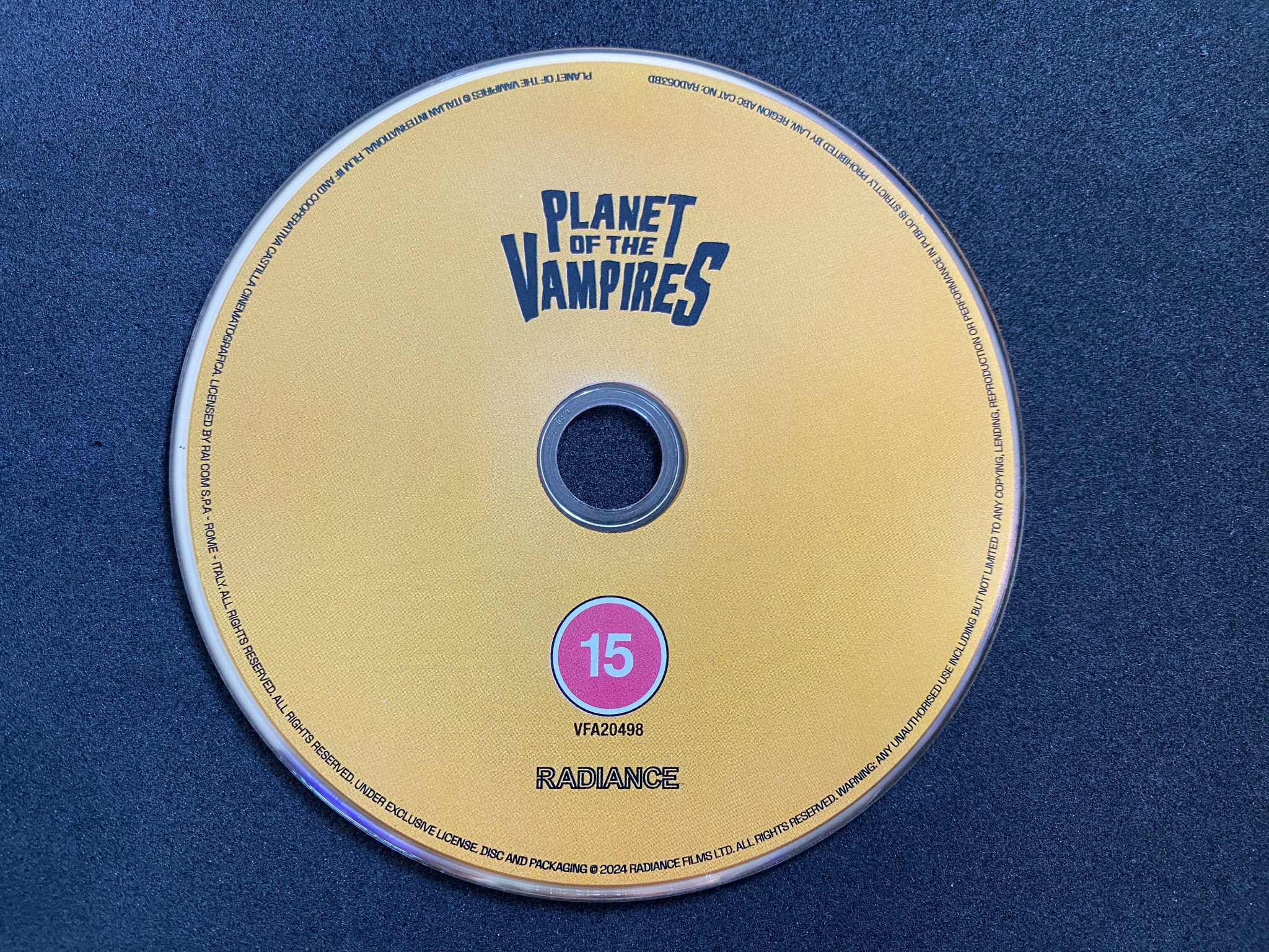 Planet of the Vampires Blu-ray disco