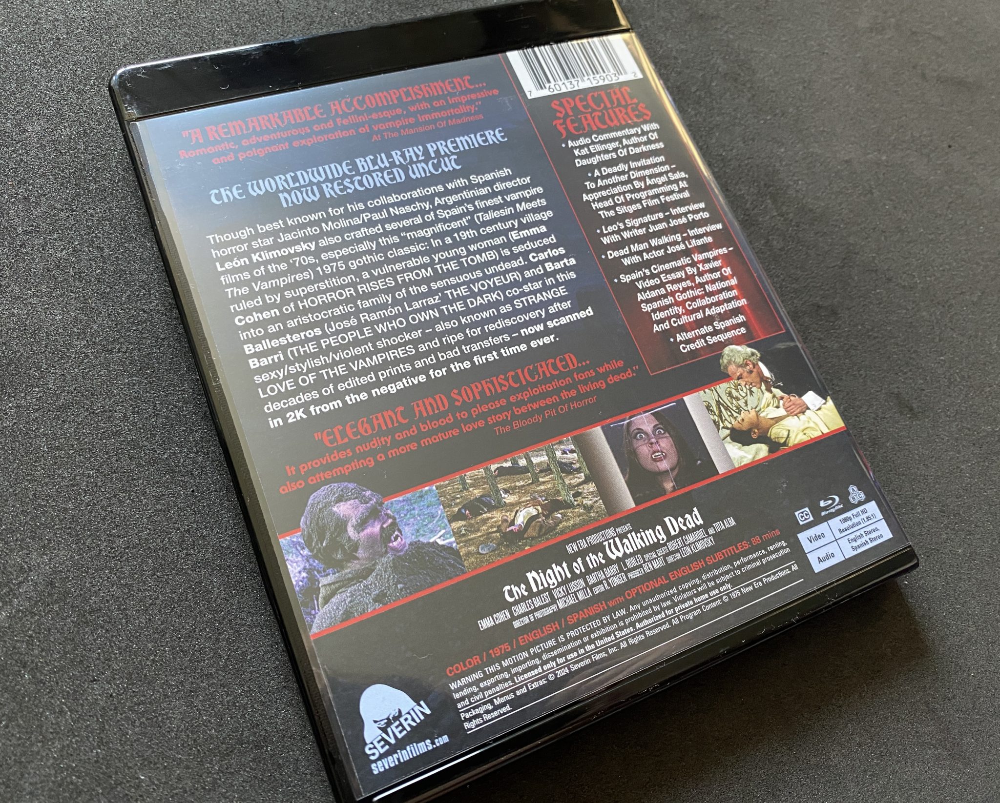 Pack Danza Macabra Vol. 3, the Spanish Gothic Collection El extraño amor de los vampiros back