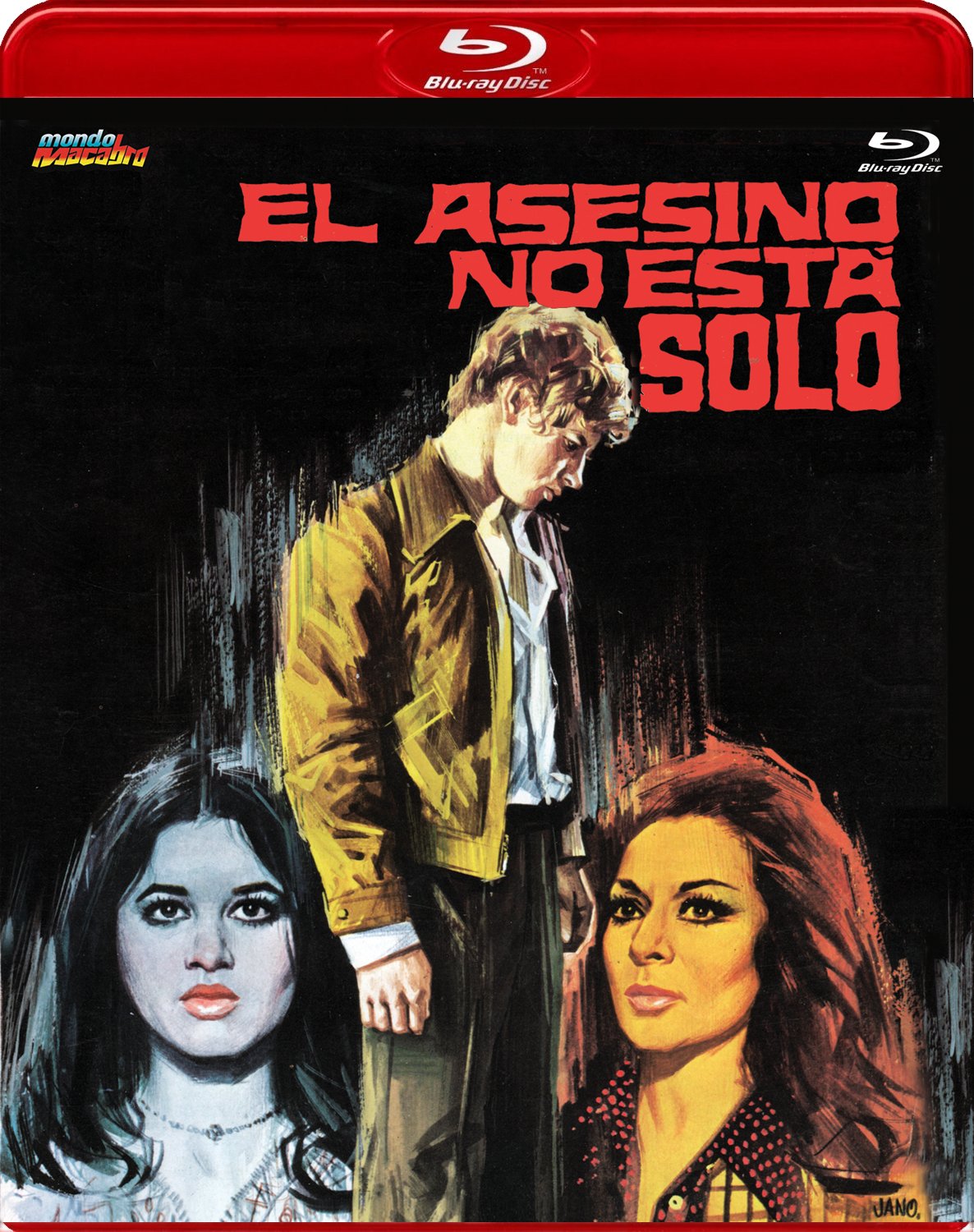 Póster original de El asesino no está solo, en Blu-ray por Mondo Macabro