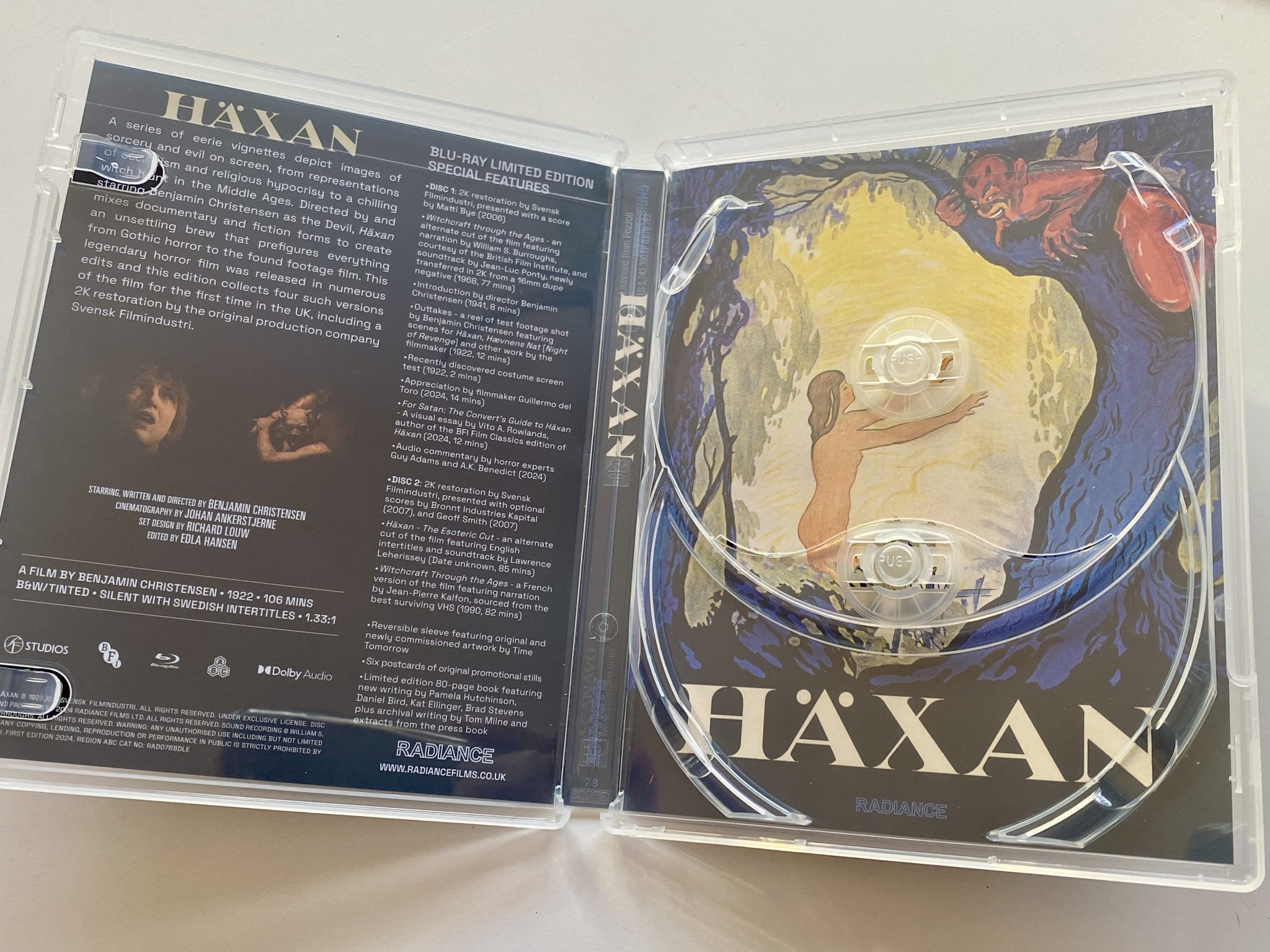 Häxan Blu-ray box set Radiance amaray limpio
