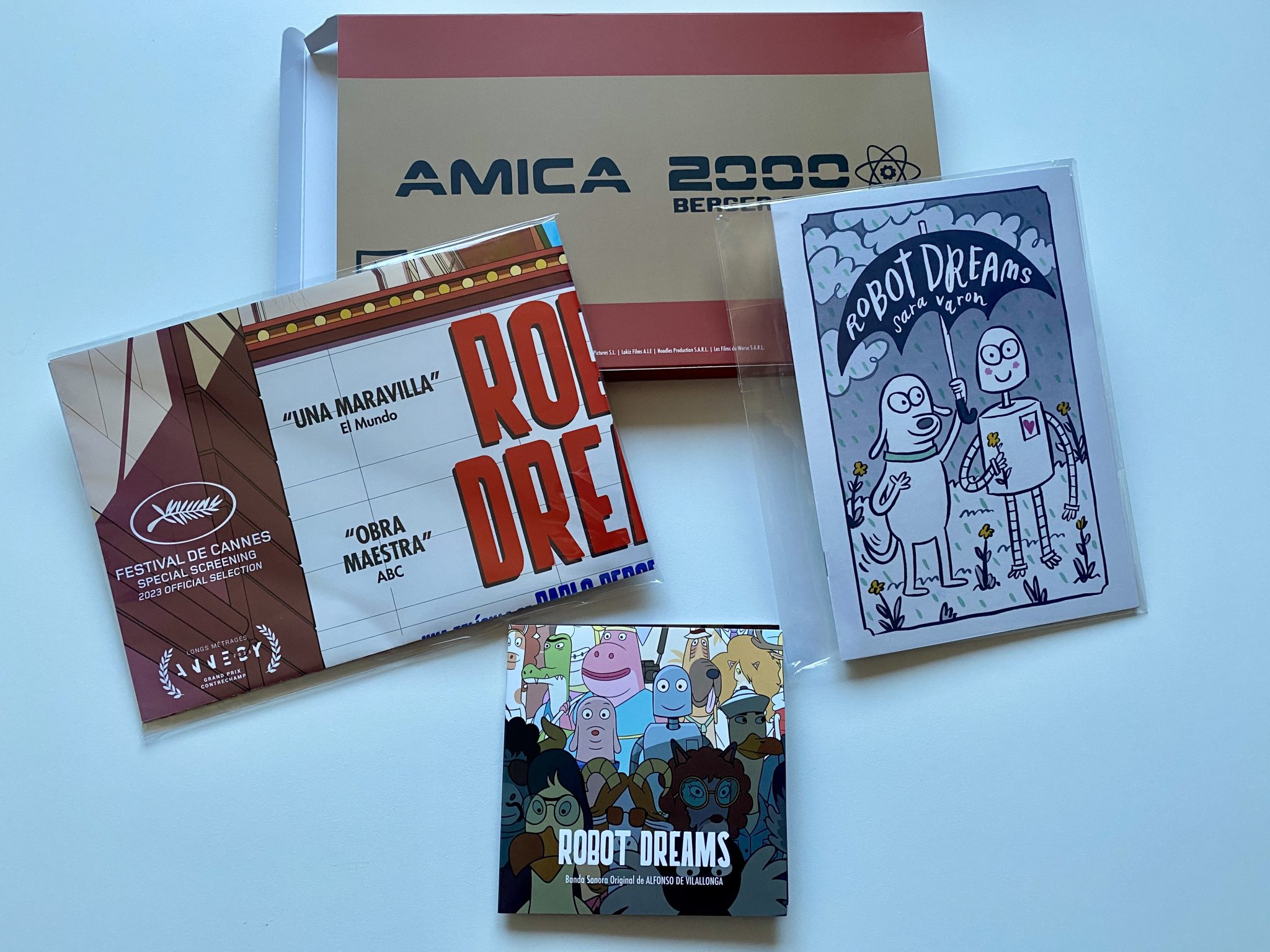Robot Dreams Blu-ray Edición Coleccionista - Contenidos caja memorabilia