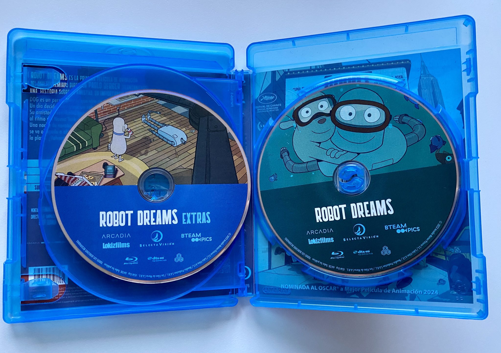 Robot Dreams Blu-ray Edición Coleccionista - Interior + discos Blu-ray