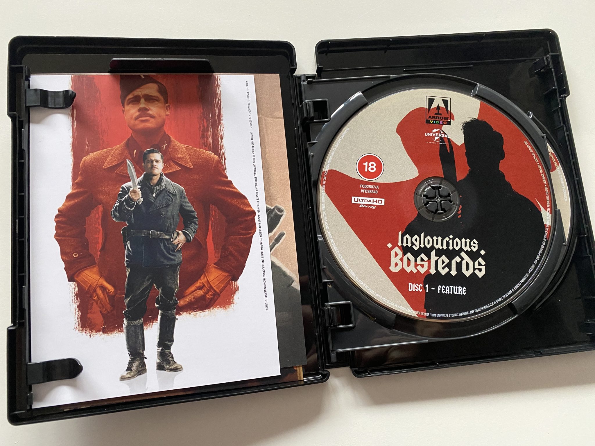 Inglourious Basterds 4K Limited Edition Arrow Films - Amaray abierta
