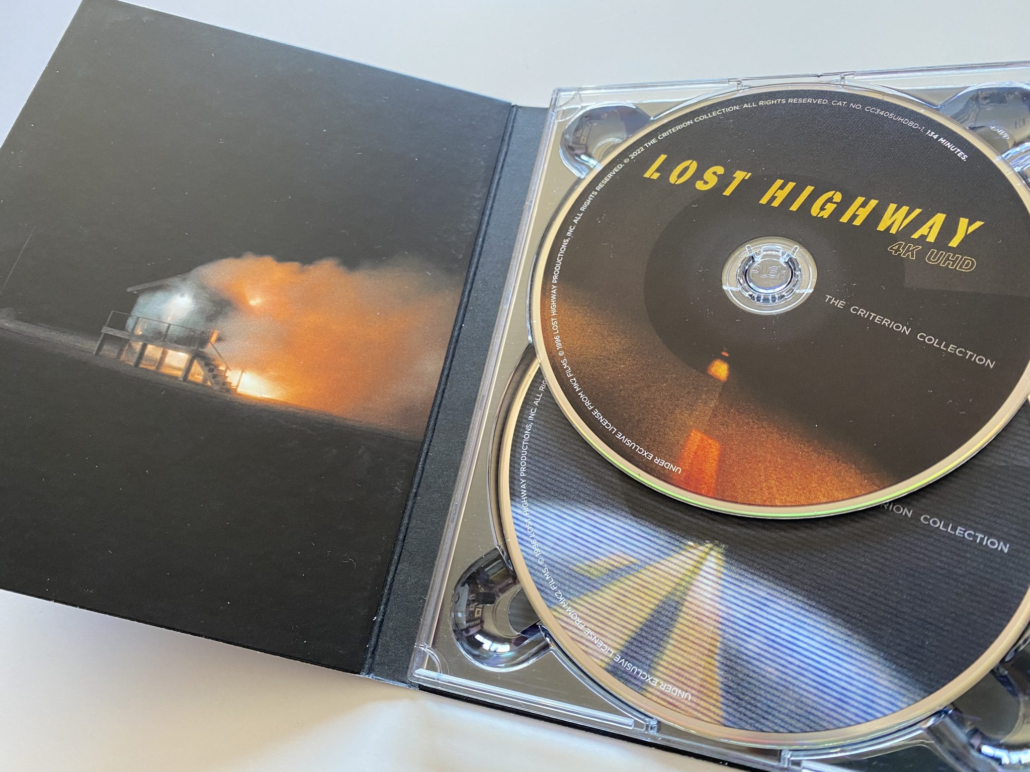 Losth Highway 4K Criterion Collection - Digipack interior discos