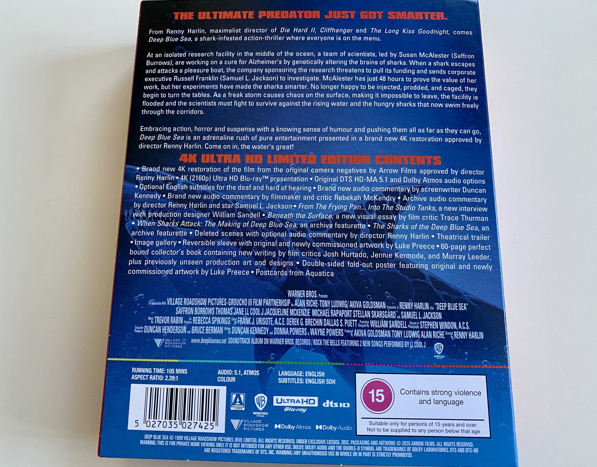 Deep Blue Sea - trasera funda