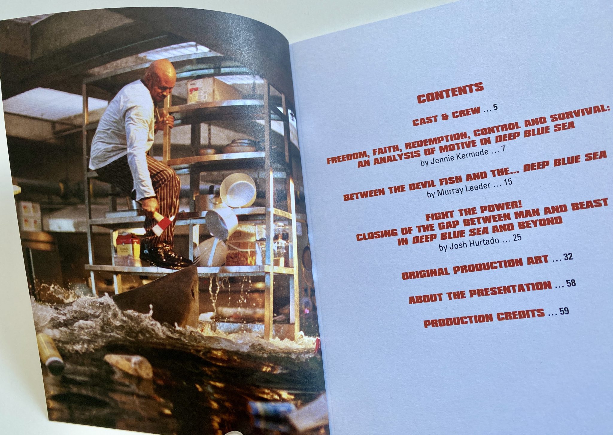 Deep Blue Sea - índice libro