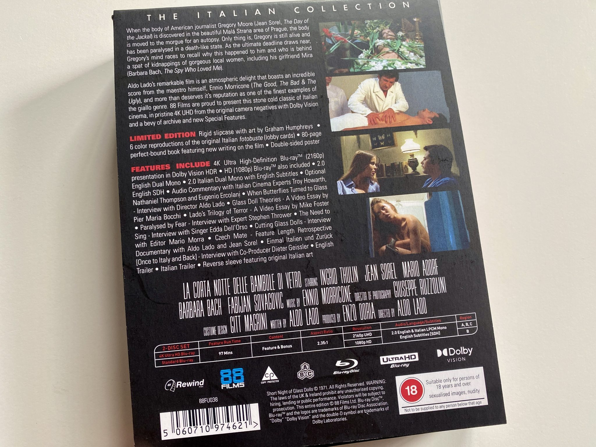 Short Night of the Glass Dolls contraportada J-card