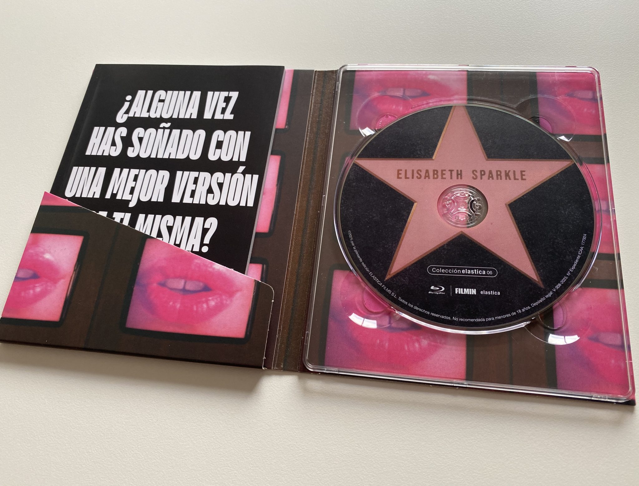 La sustancia Blu-ray Elastica - contenidos digipack