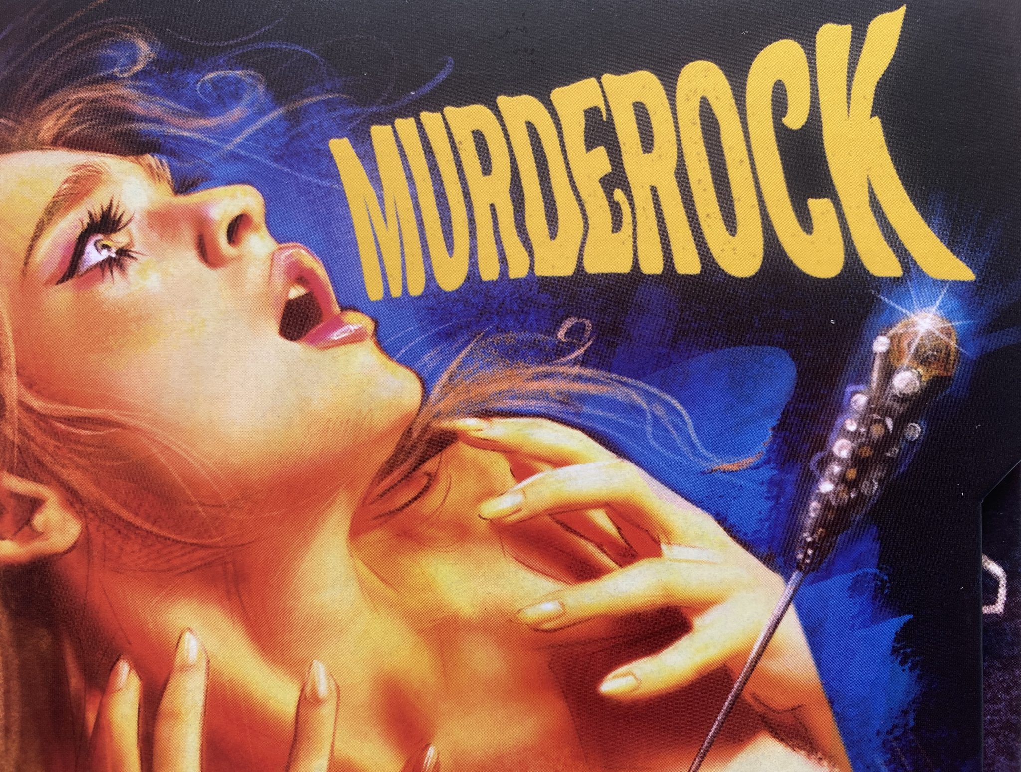 Murderock 4K Vinegar Syndrome - detalle portada