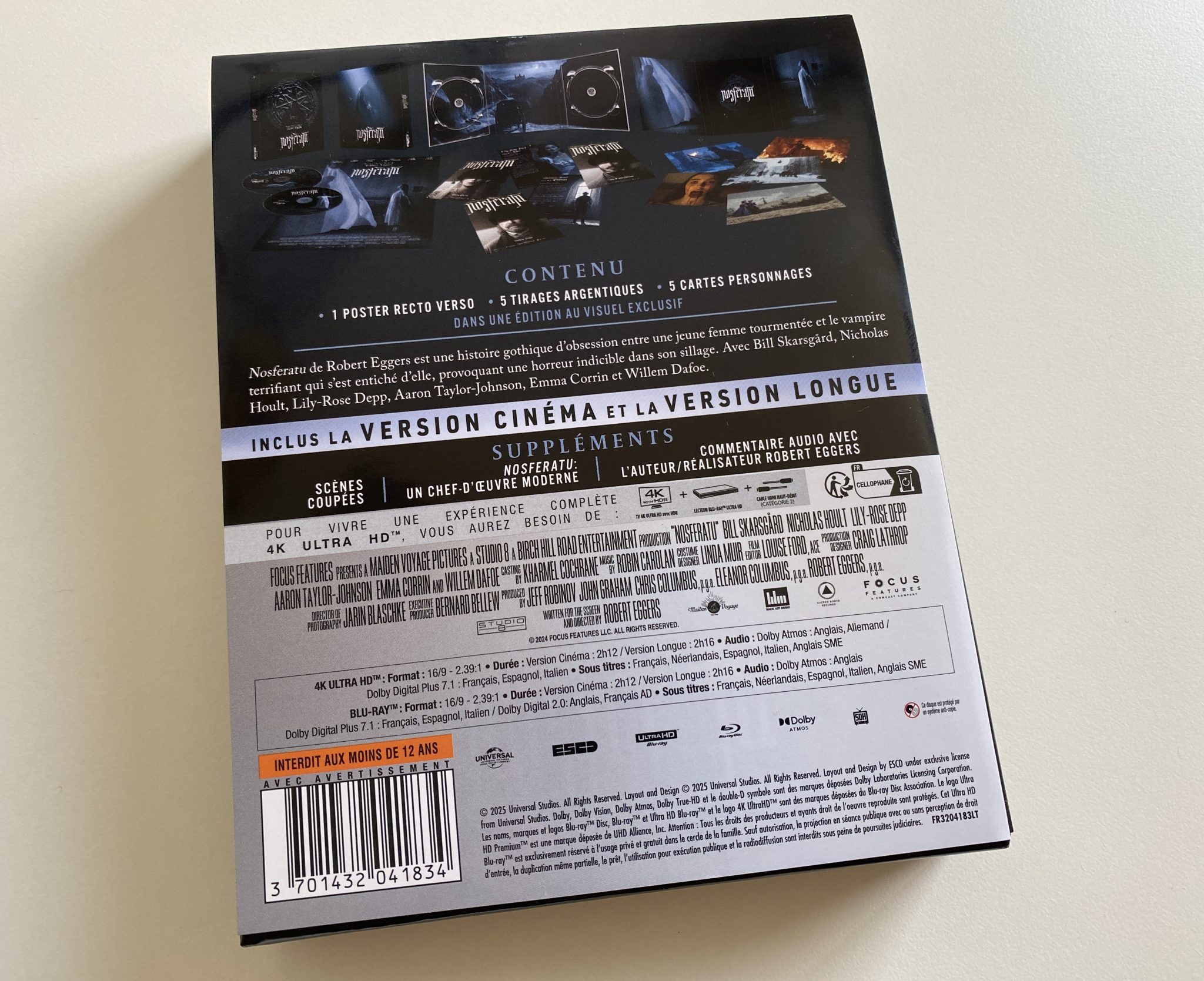 Nosferatu 4K Édition Collector Limiteé - J-Card back