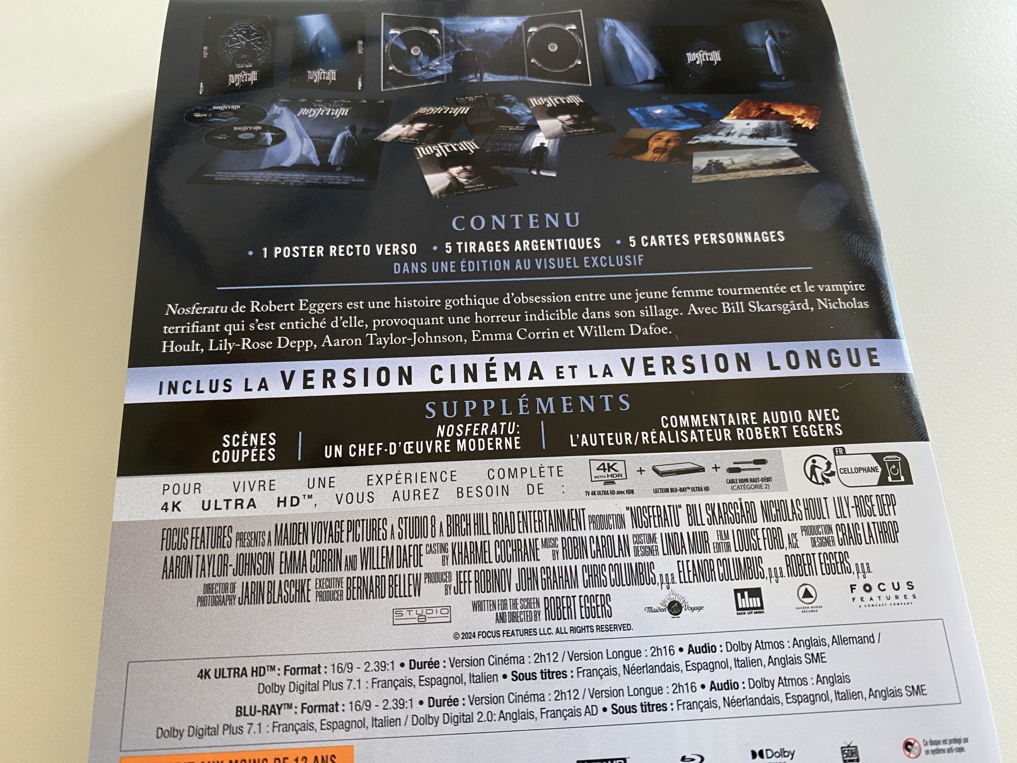 Nosferatu 4K Édition Collector Limiteé - J-Card detail