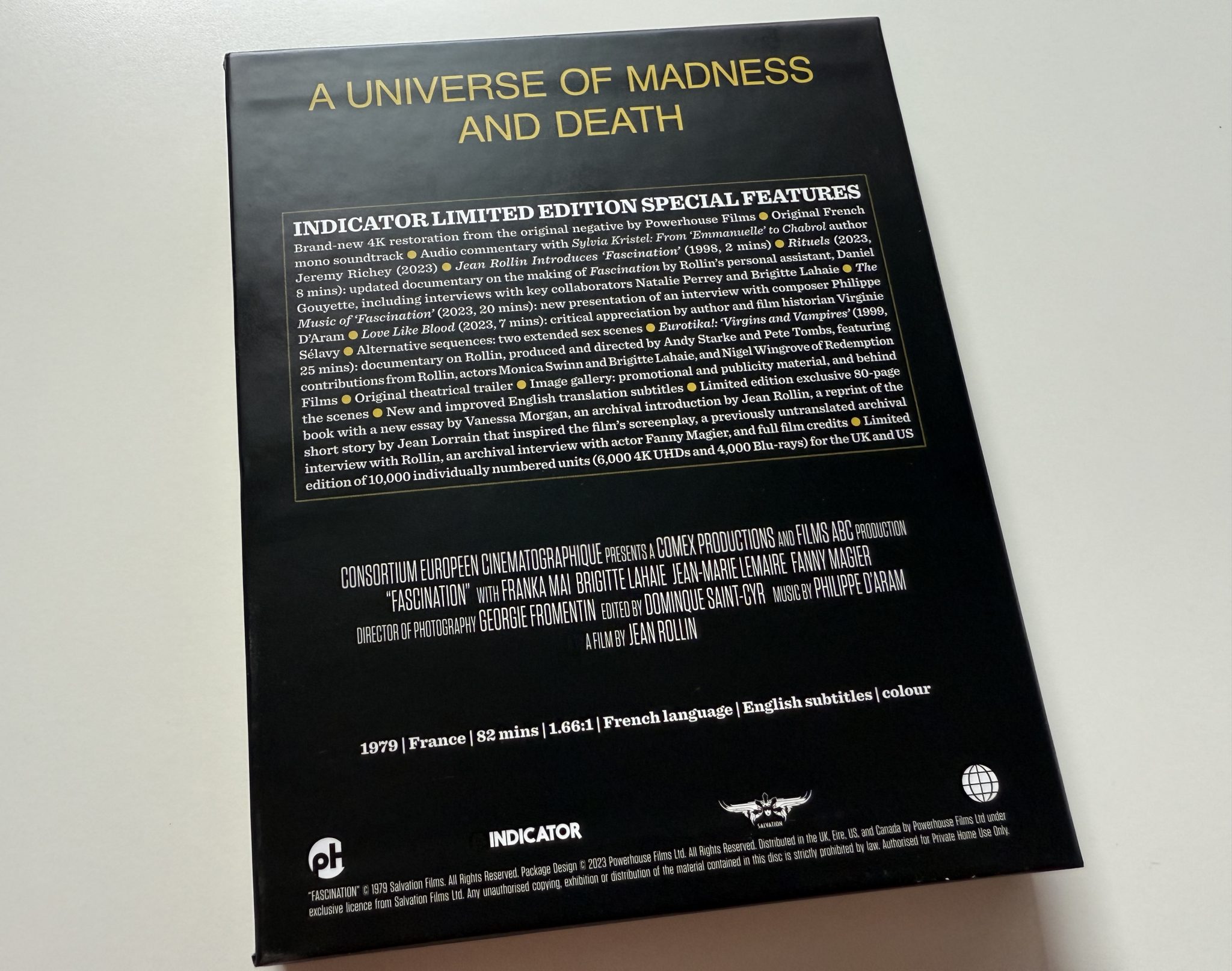 Fascination 4K Ultra HD Indicator - Back cover