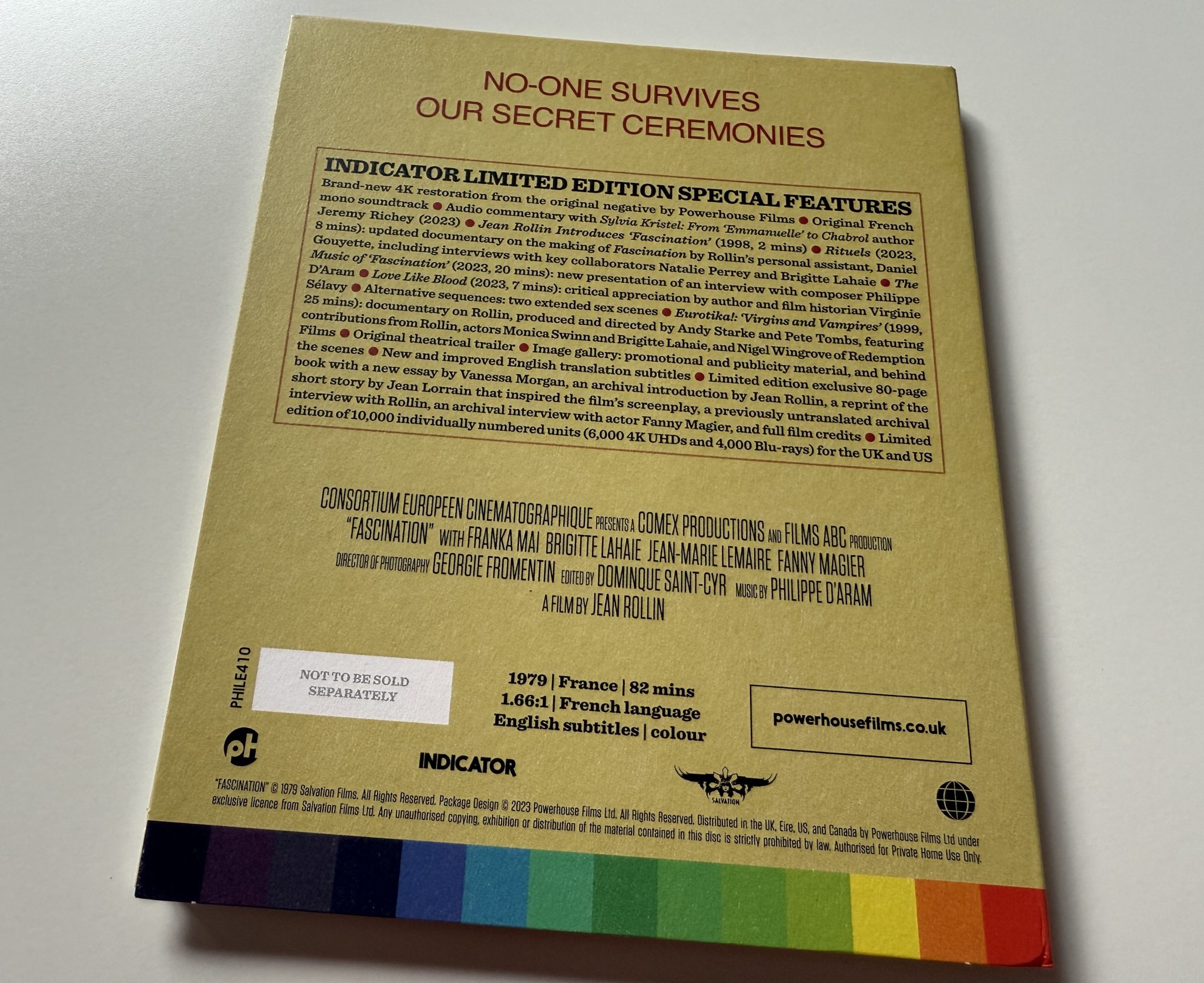 Fascination 4K Ultra HD Indicator - Digipack back