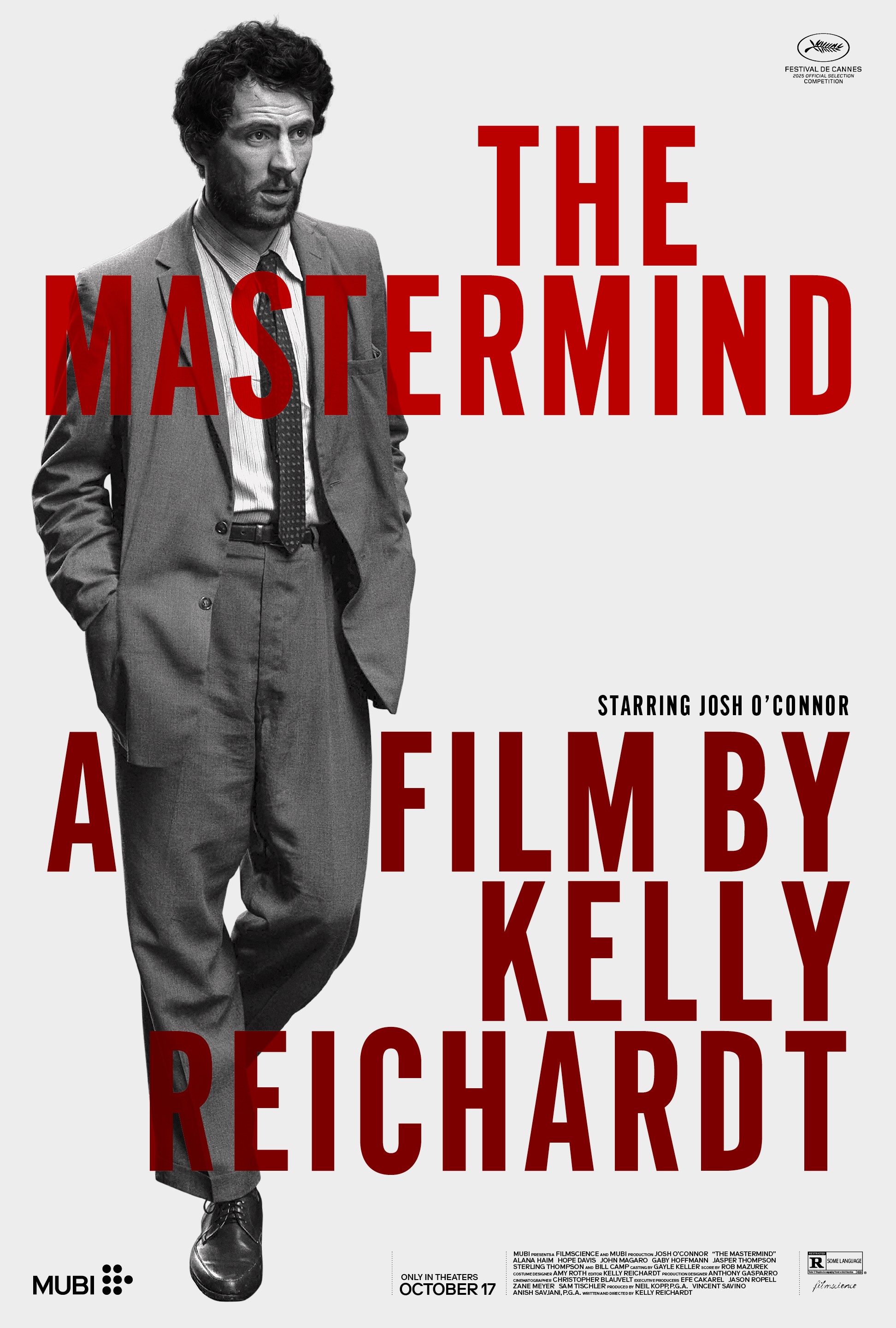Póster de The Mastermind, dirigida por Kelly Reichardt