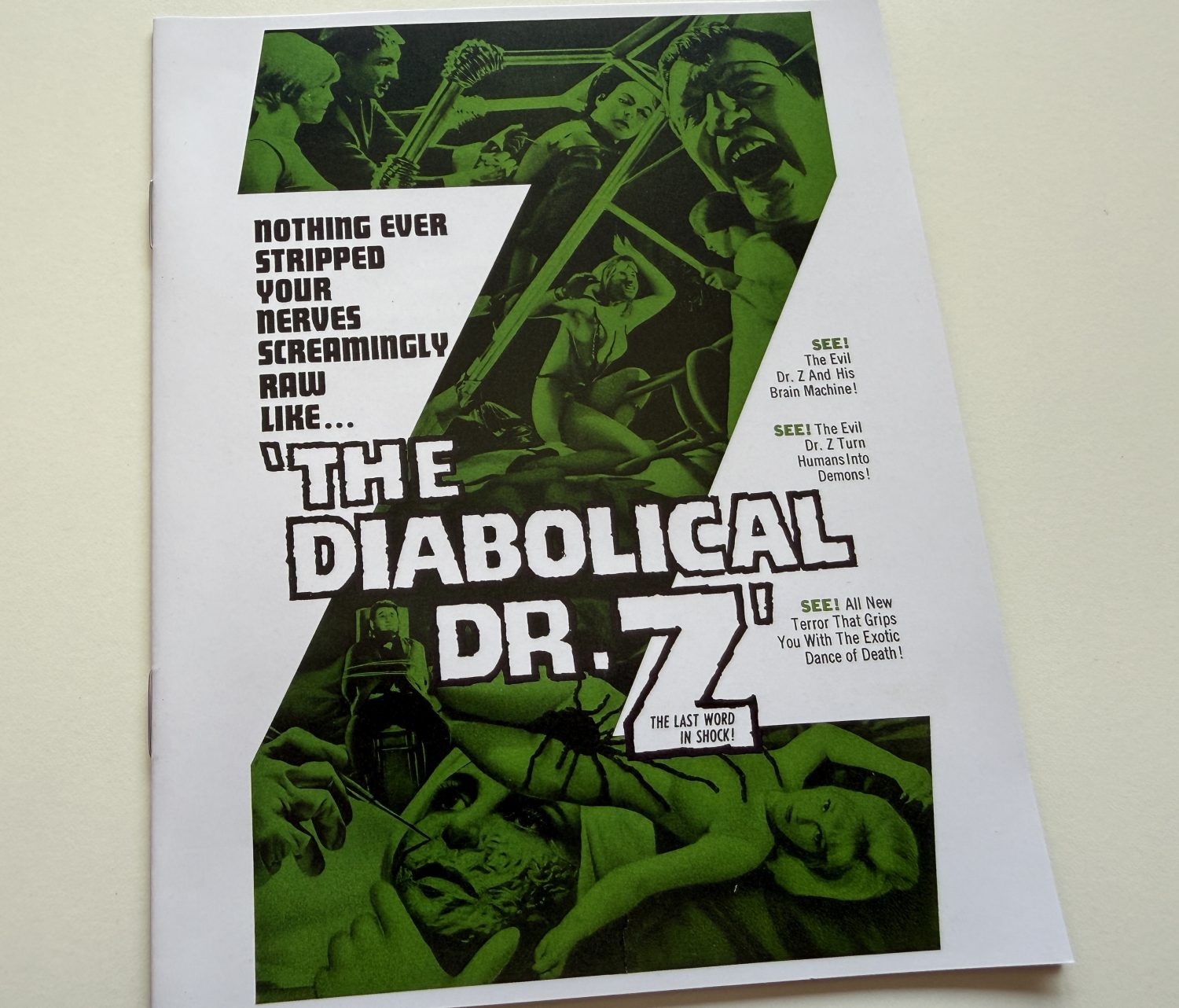 The Diabolical Dr Z Blu-ray - Booklet cover