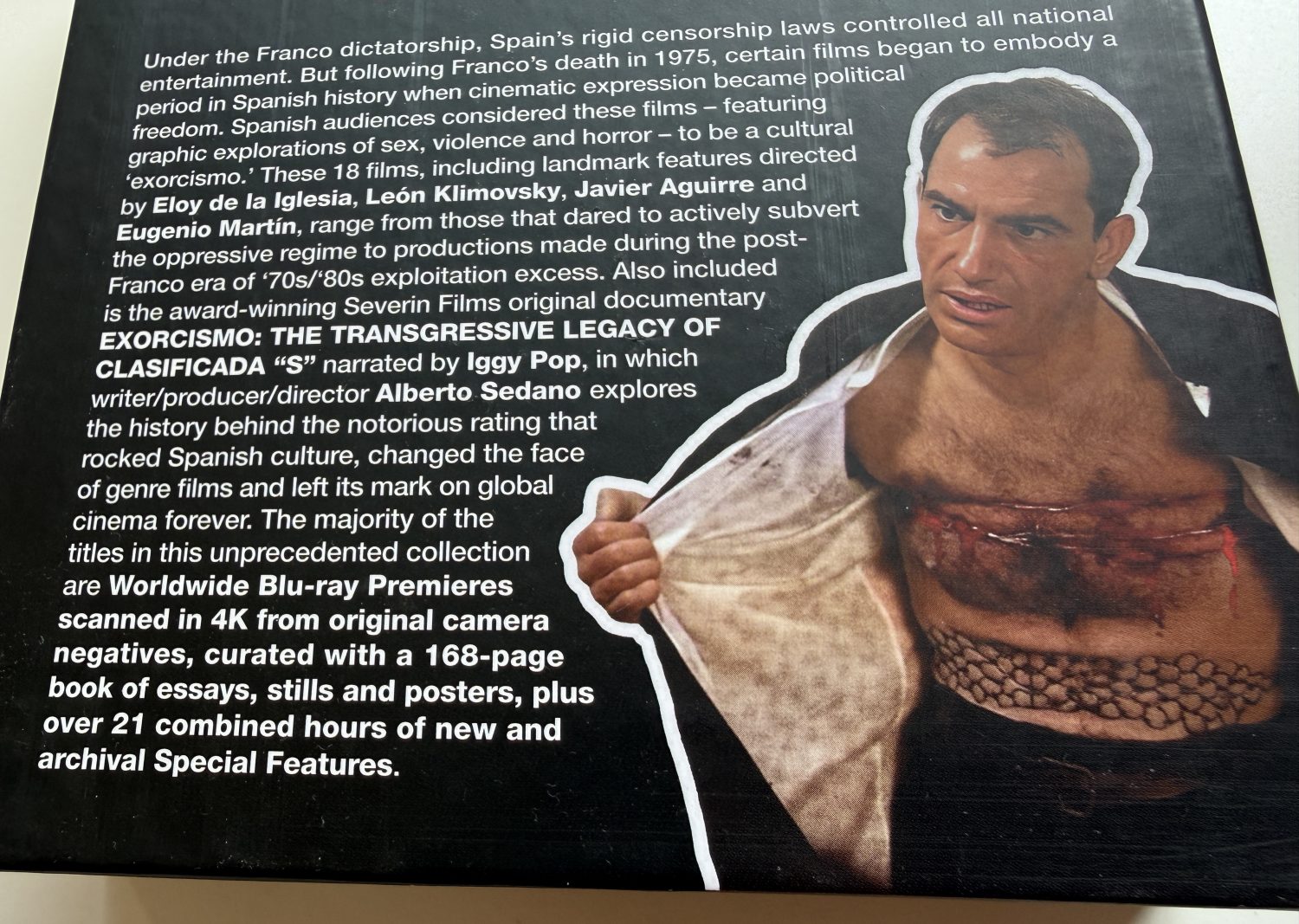Exorcismo Blu-ray Severin Box Set - Back cover summary detail